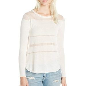 Minkpink child of the night knit top white